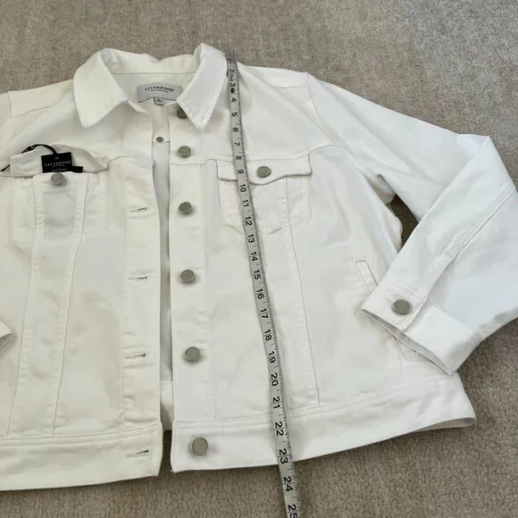 Liverpool White Denim Jeans Jacket 2X - Picture 5 of 12
